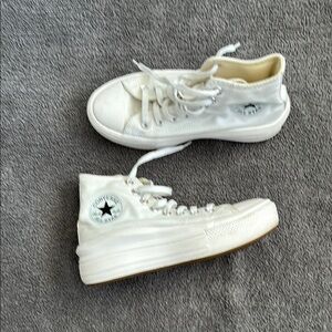 Converse White High-Top Sneakers
